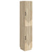 Skapsett 2 pcs Sonoma eik Konstruert tre