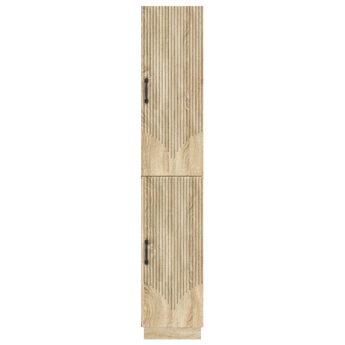 Skapsett 2 pcs Sonoma eik Konstruert tre