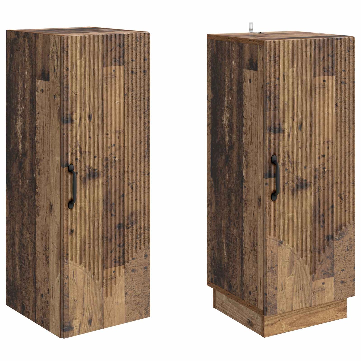 Skapsett 2 pcs Gammelt tre Konstruert tre