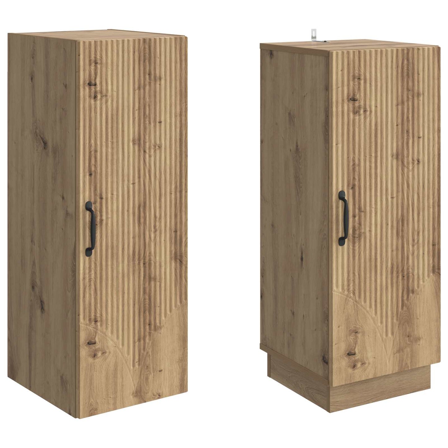 Skapsett 2 pcs Artisan eik Konstruert tre