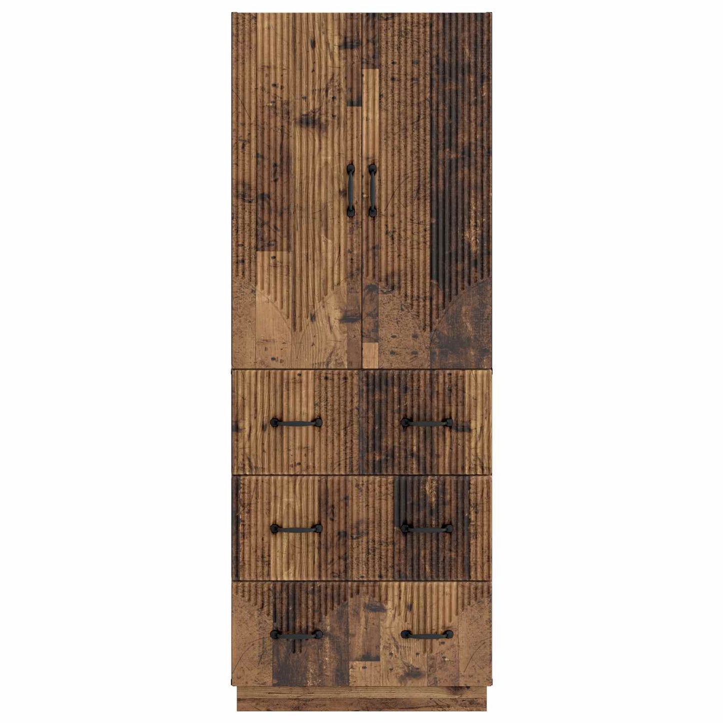 Skapsett 2 pcs Gammelt tre 66 x 34,5 x 87 cm Konstruert tre