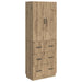 Skapsett 2 stk. 66 x 34,5 x 87 cm Konstruert tre Artisan eik