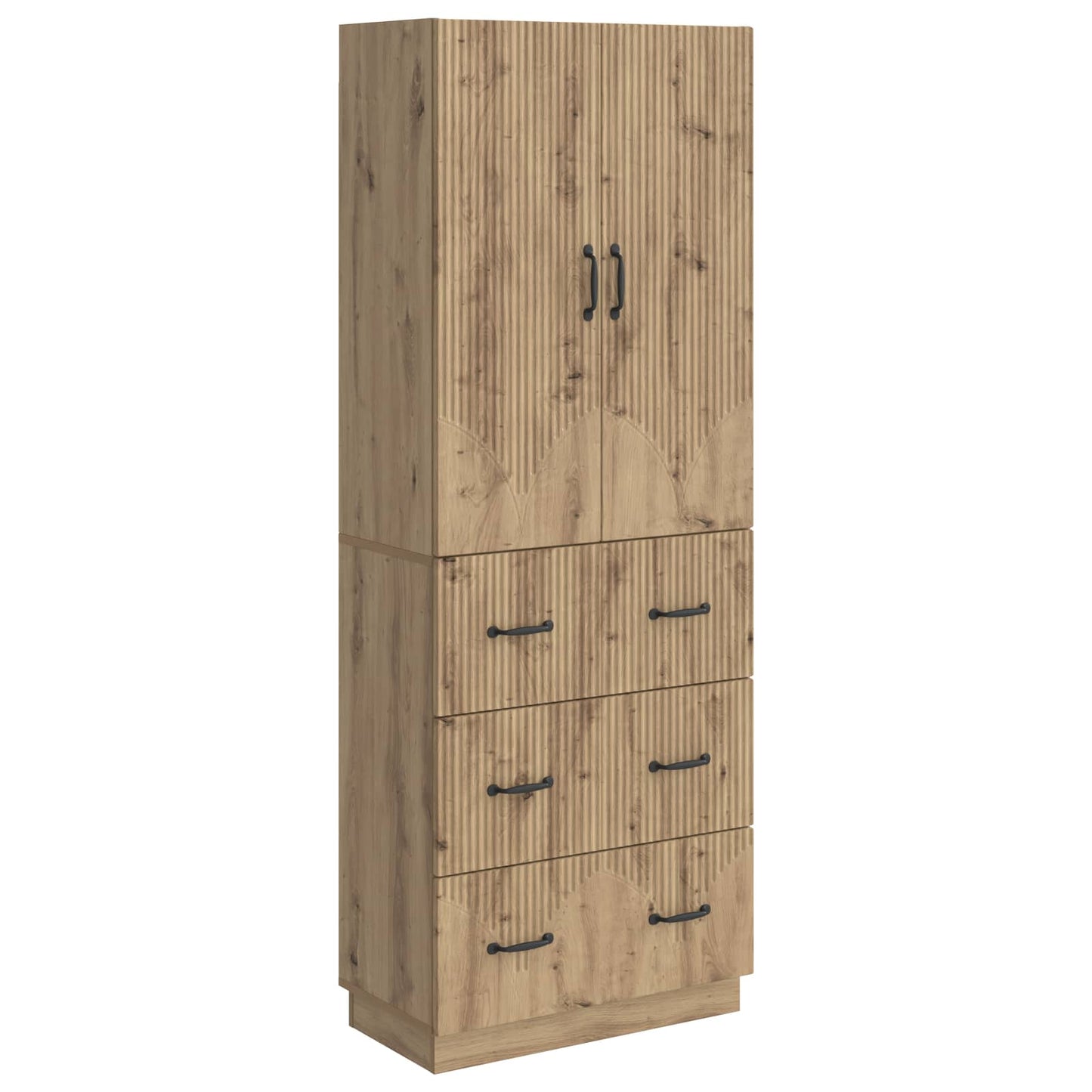 Skapsett 2 stk. 66 x 34,5 x 87 cm Konstruert tre Artisan eik