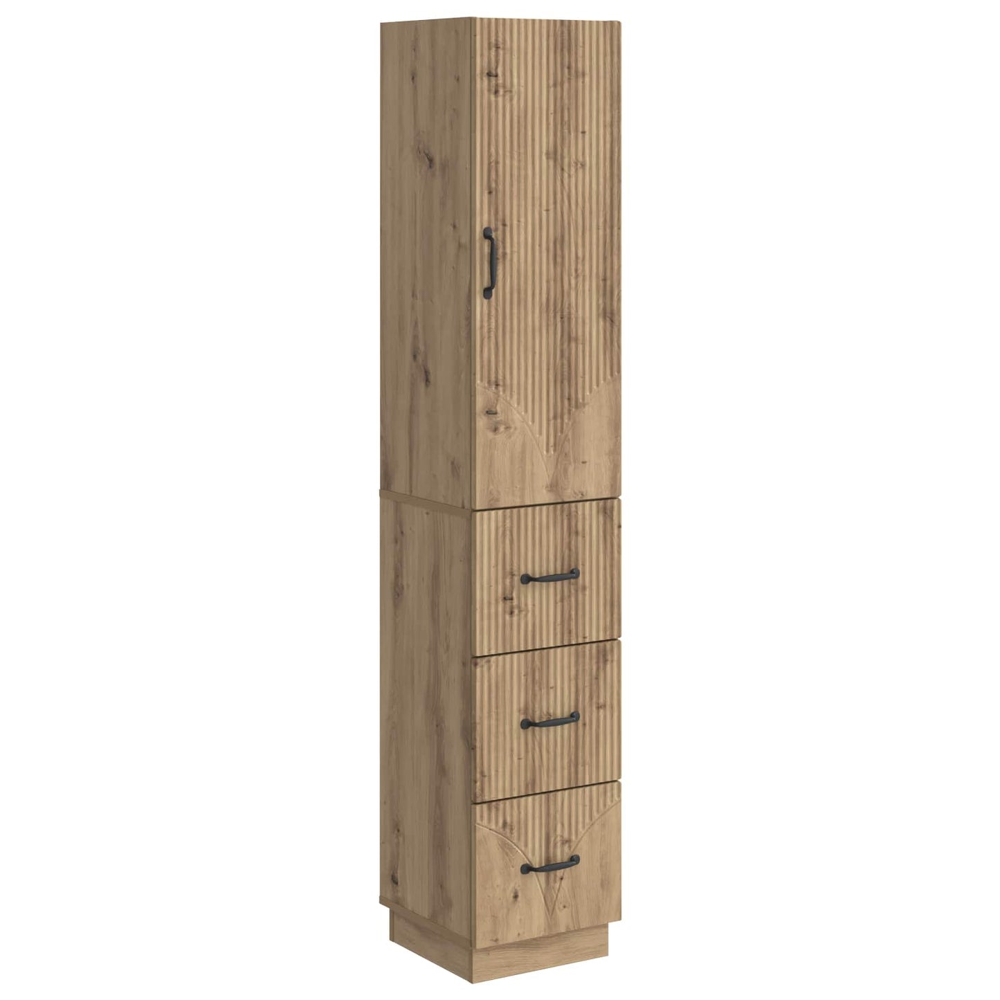 Skapsett 2 stk. 33 x 34,5 x 87 cm Konstruert tre Artisan eik
