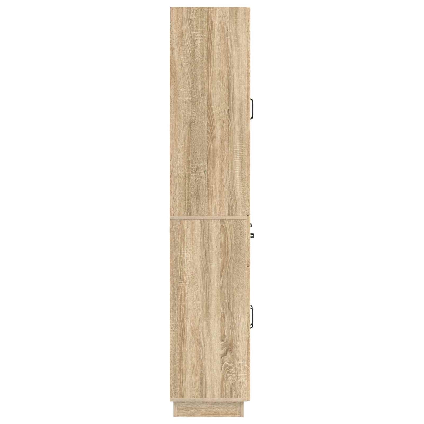 Skapsett 2 pcs Sonoma eik Konstruert tre