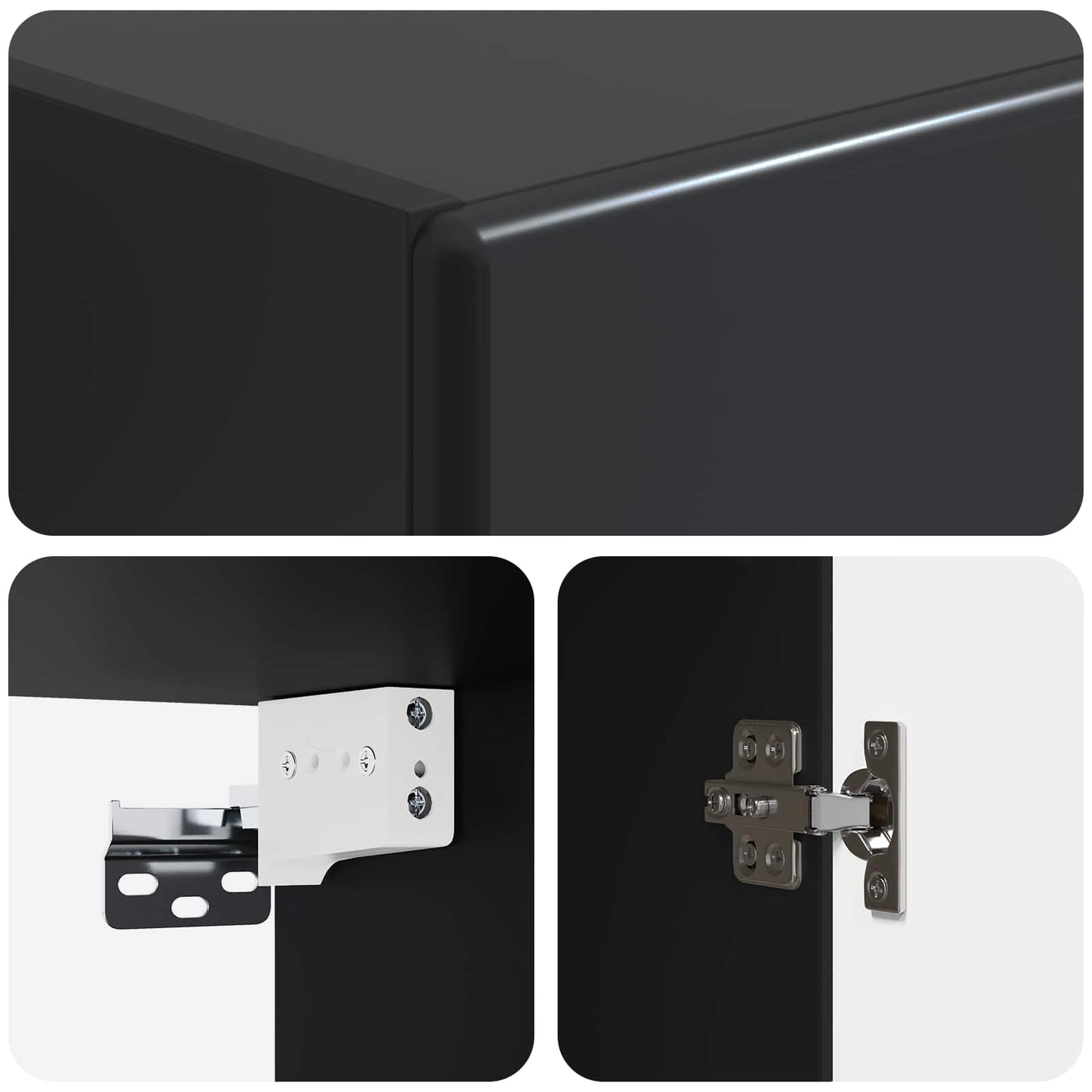 Skapsett 2 pcs Konstruert tre