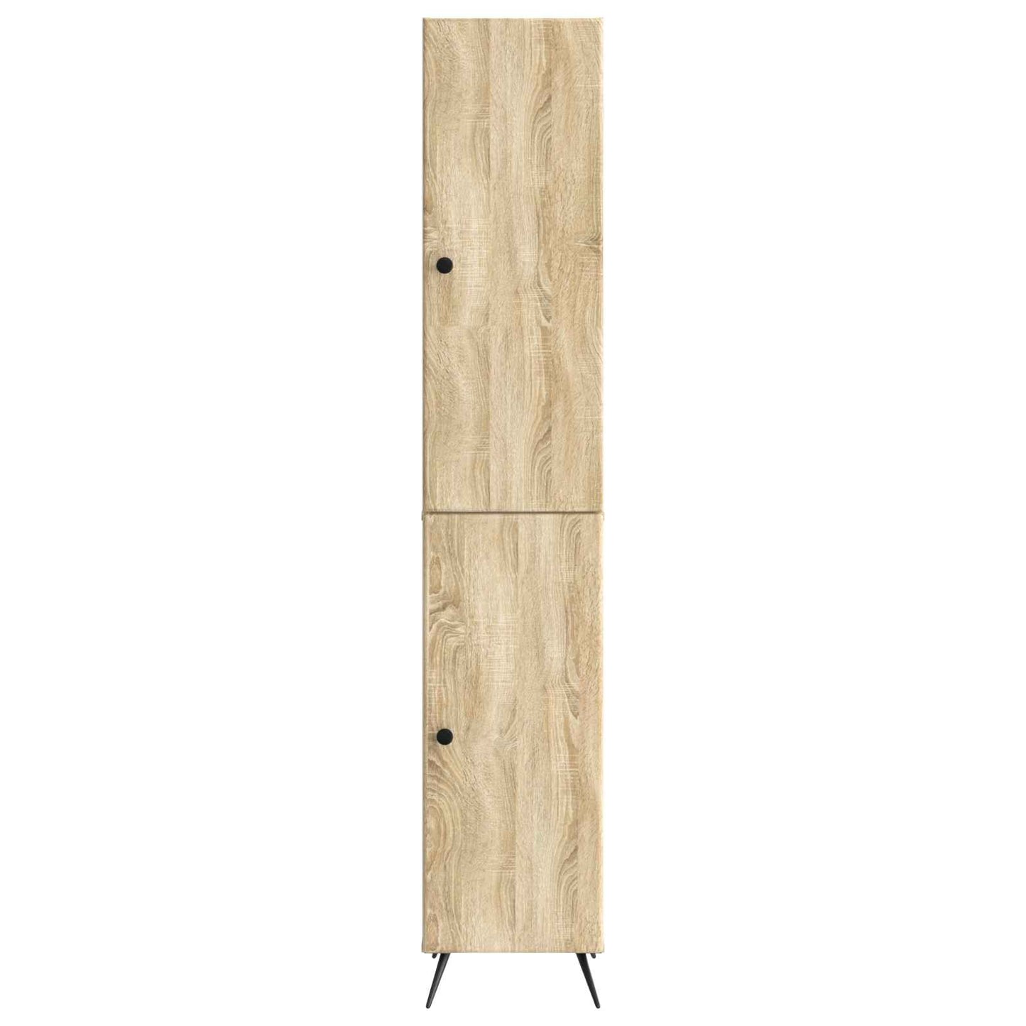 Skapsett 2 pcs Sonoma eik Konstruert tre