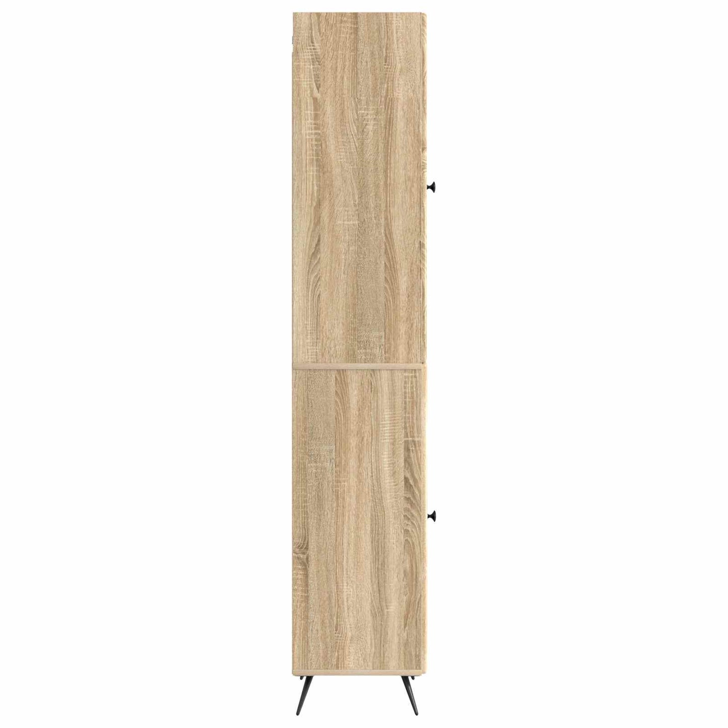 Skapsett 2 pcs Sonoma eik Konstruert tre