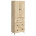 Skapsett 2 pcs Sonoma eik 66 x 34,5 x 90 cm Konstruert tre