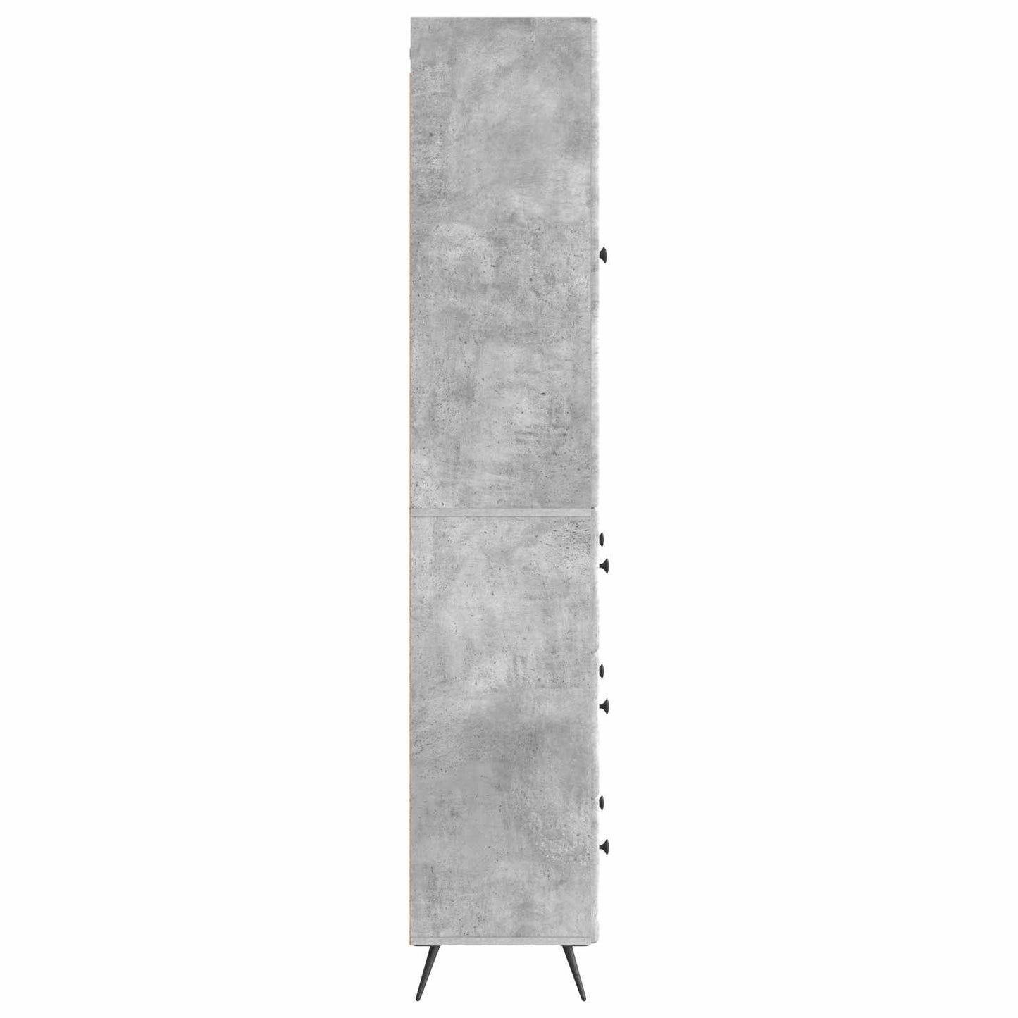 Skapsett 2 pcs Betonggrå 66 x 34,5 x 90 cm Konstruert tre