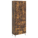 Skapsett 2 pcs Røkt Eik 66 x 34,5 x 90 cm Konstruert tre