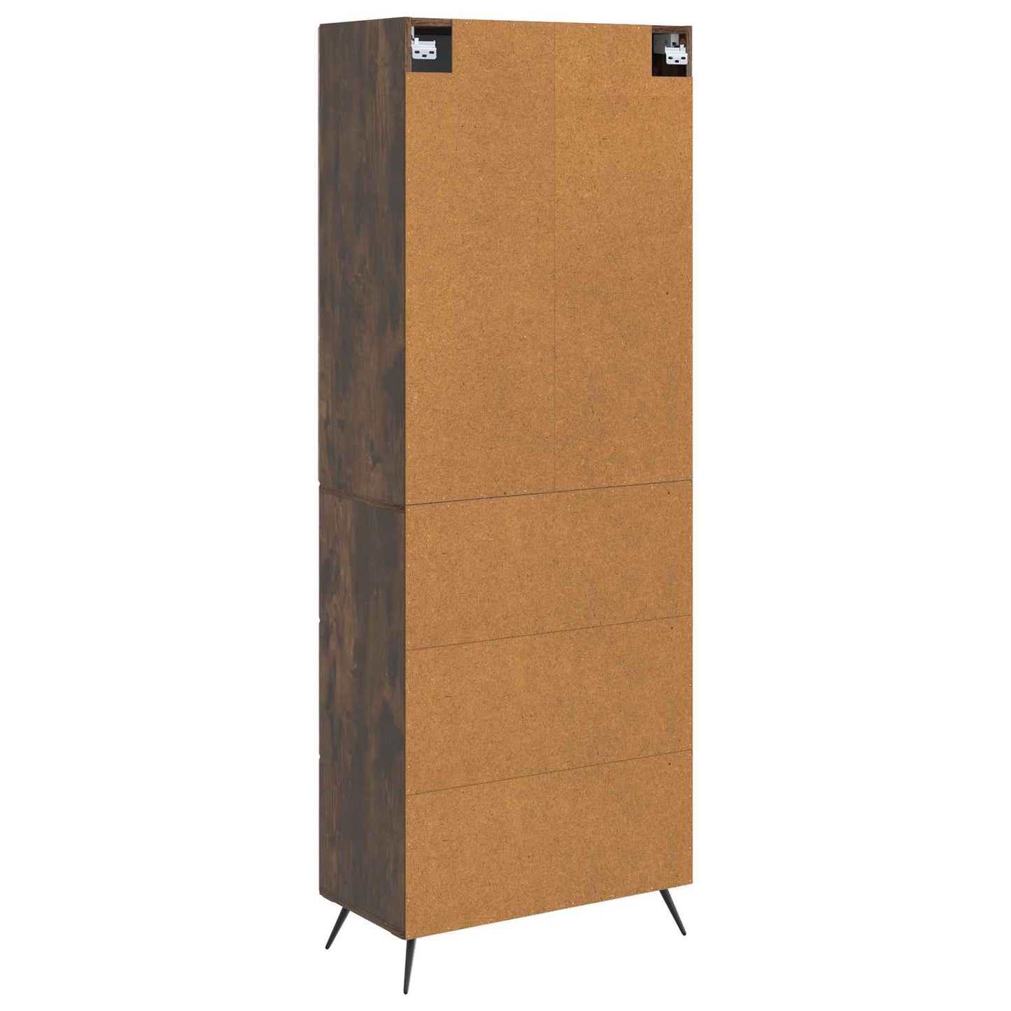 Skapsett 2 pcs Røkt Eik 66 x 34,5 x 90 cm Konstruert tre