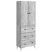 Skapsett 2 pcs Grå Sonoma 66 x 34,5 x 90 cm Konstruert tre