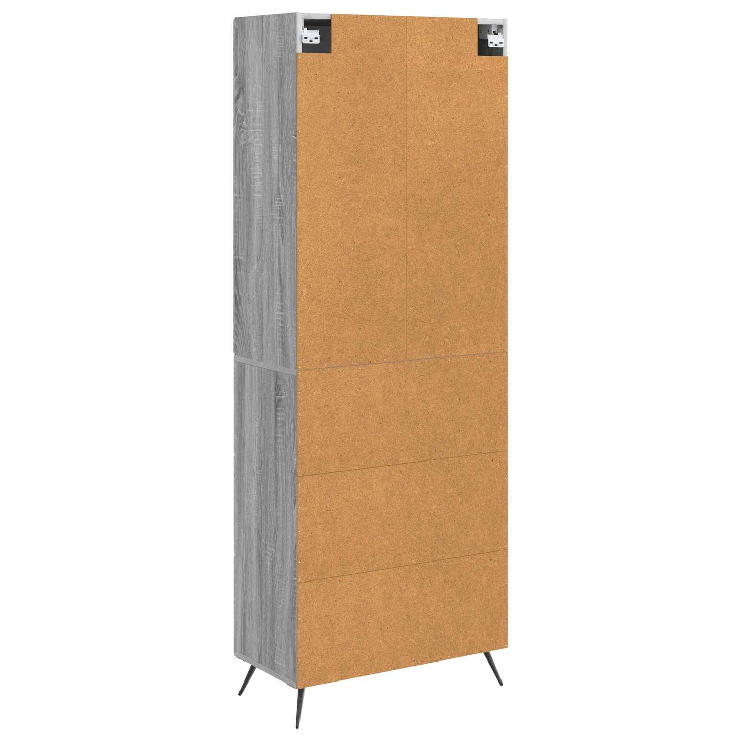 Skapsett 2 pcs Grå Sonoma 66 x 34,5 x 90 cm Konstruert tre