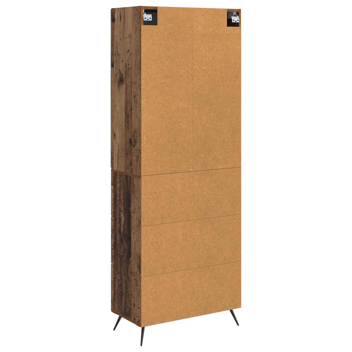 Skapsett 2 pcs Gammelt tre 66 x 34,5 x 90 cm Konstruert tre