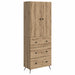 Skapsett 2 stk. 66 x 34,5 x 90 cm Konstruert tre Artisan eik