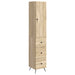 Skapsett 2 pcs Sonoma eik 34,5 x 34,5 x 90 cm Konstruert tre
