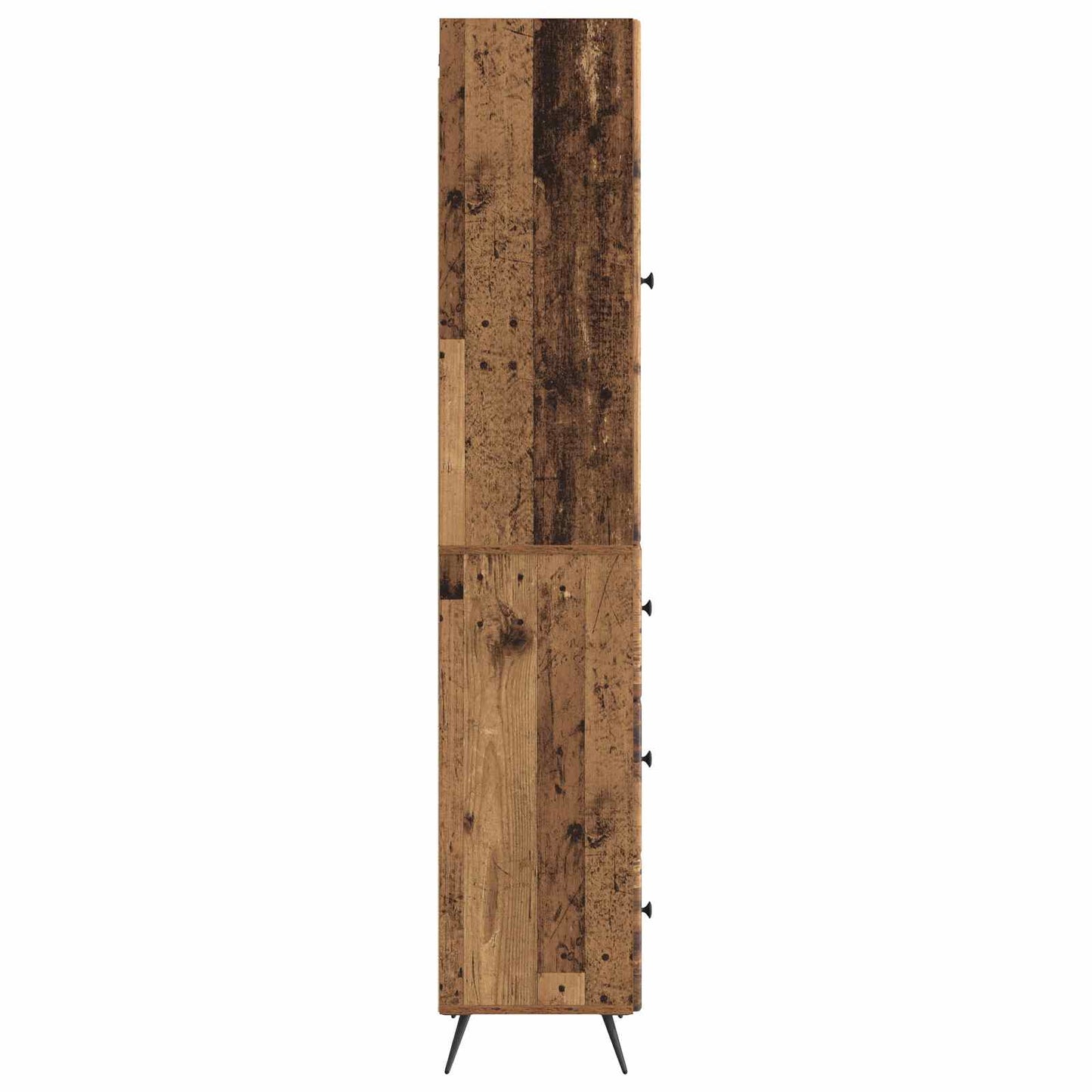 Skapsett 2 pcs Gammelt tre 34,5 x 34,5 x 90 cm Konstruert tre