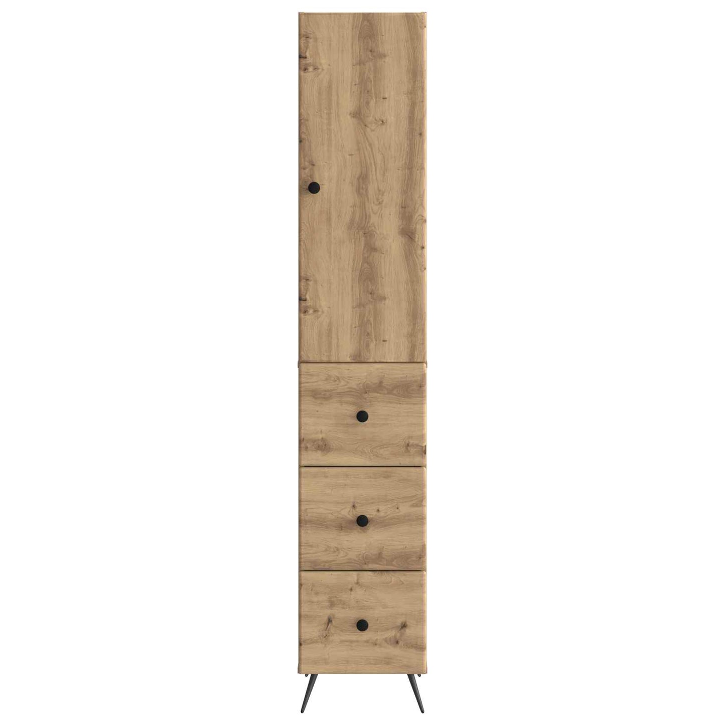 Skapsett 2 stk. 34,5 x 34,5 x 90 cm Konstruert tre Artisan eik