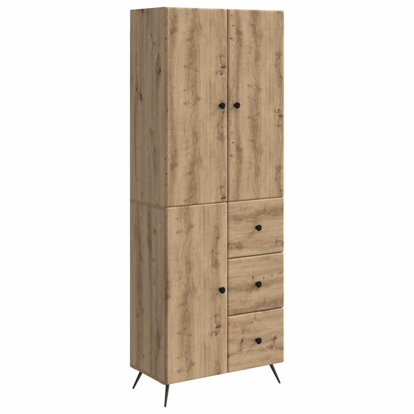 Skapsett 2 pcs Artisan eik Konstruert tre