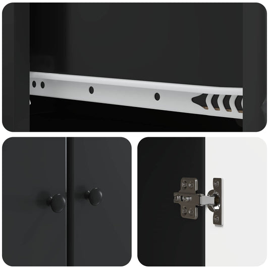 2 pcs Svart