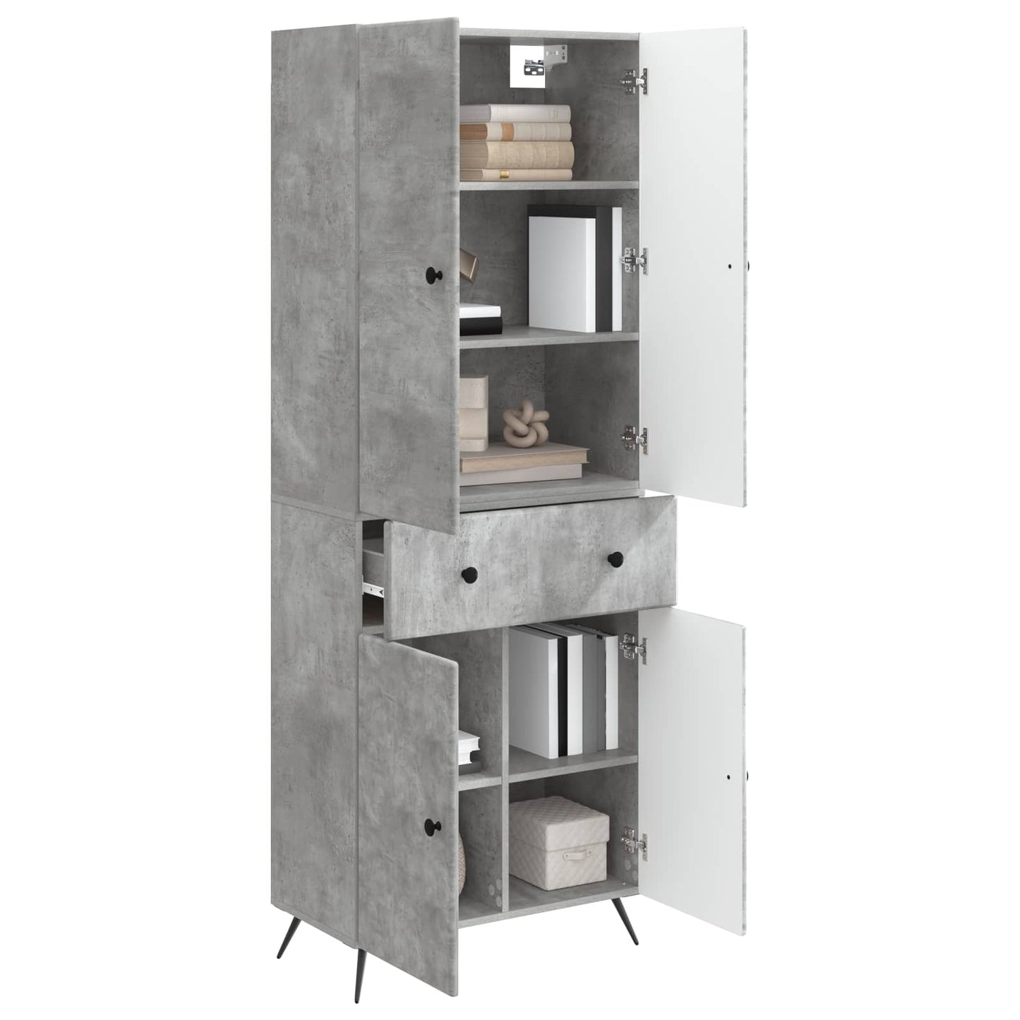 2 pcs Betonggrå