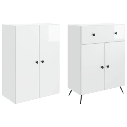 2 pcs Høgglans hvit
