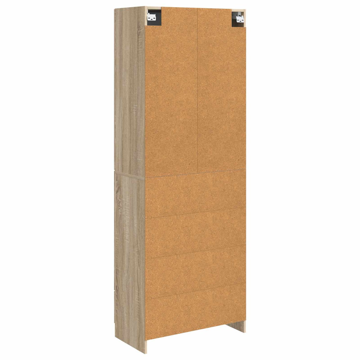 Skapsett 2 pcs Sonoma eik Konstruert tre