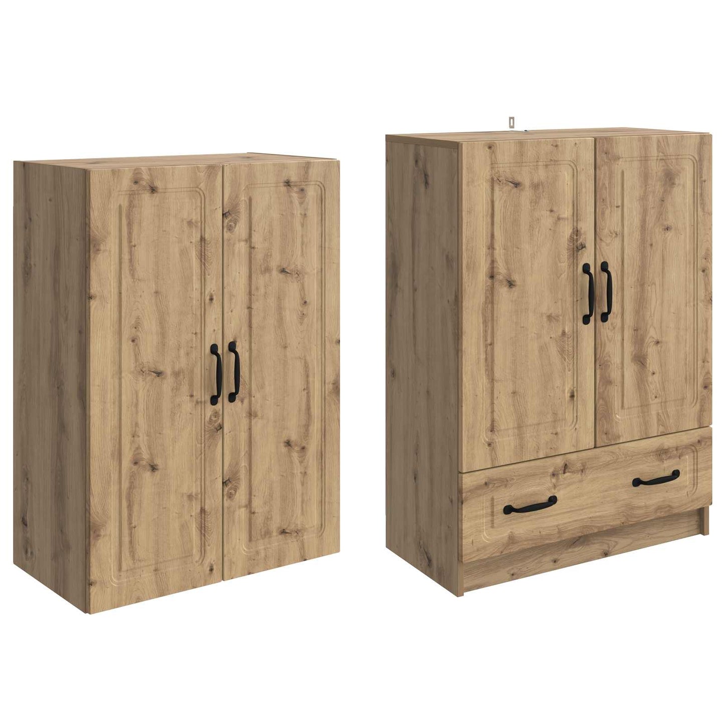 Skapsett 2 pcs Artisan eik Konstruert tre