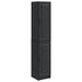 Skapsett 2 pcs Svart Konstruert tre
