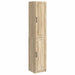 Skapsett 2 pcs Sonoma eik Konstruert tre