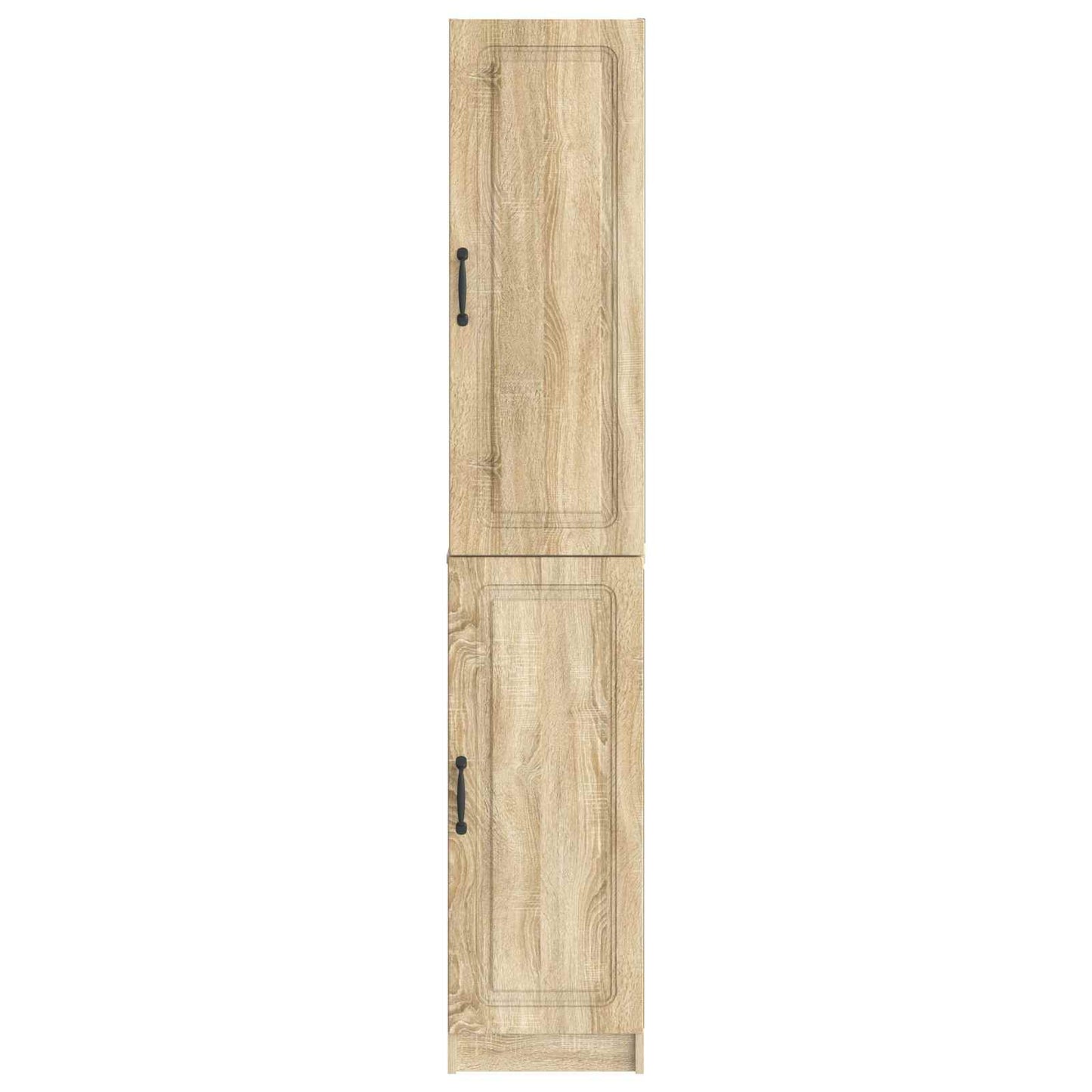 Skapsett 2 pcs Sonoma eik Konstruert tre