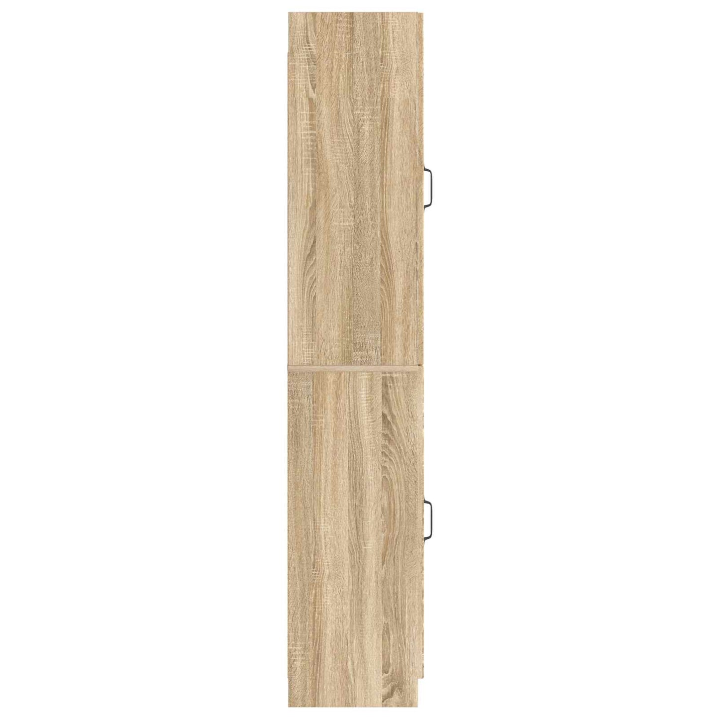 Skapsett 2 pcs Sonoma eik Konstruert tre