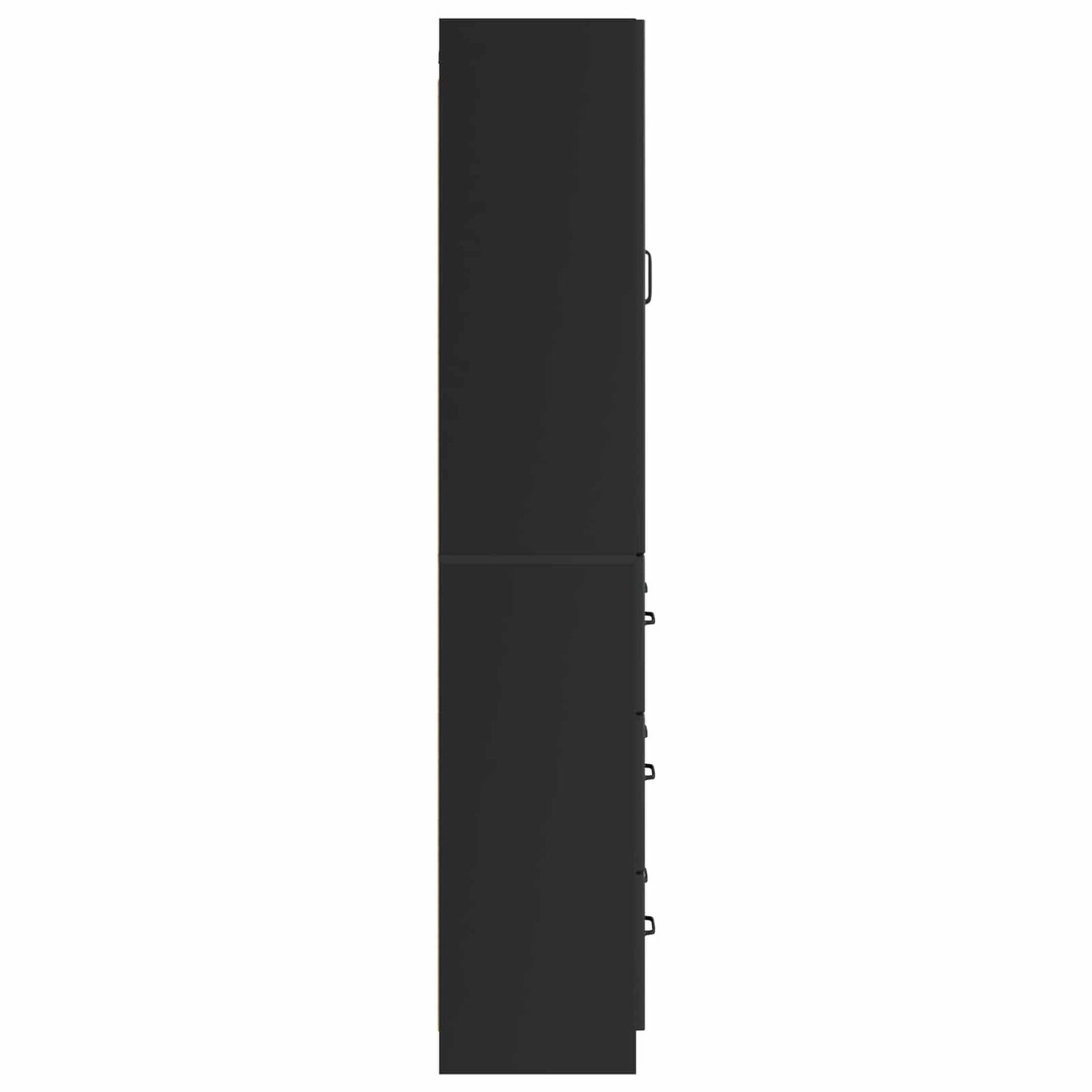 Skapsett 2 pcs Svart 66 x 34,5 x 87 cm Konstruert tre