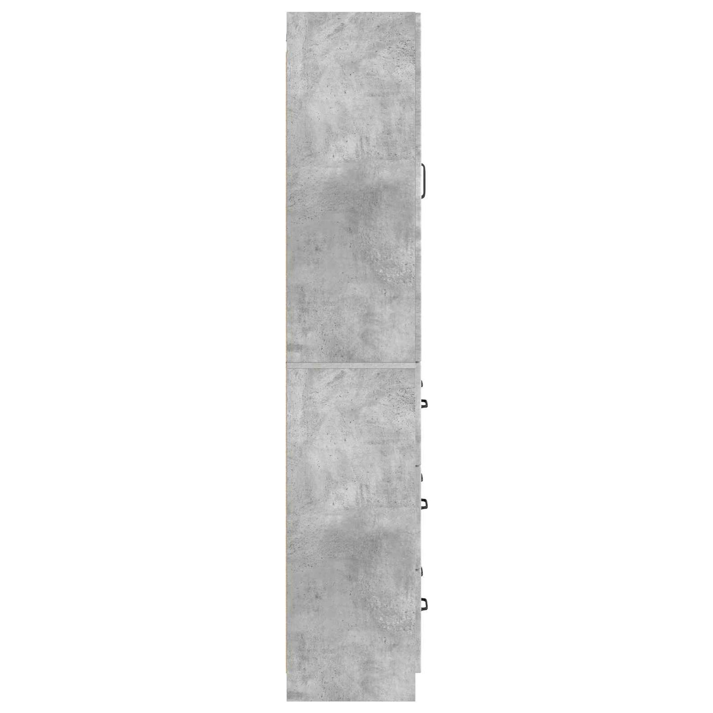 Skapsett 2 pcs Betonggrå 66 x 34,5 x 87 cm Konstruert tre