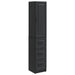 Skapsett 2 pcs Svart 33 x 34,5 x 87 cm Konstruert tre