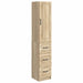 Skapsett 2 pcs Sonoma eik 33 x 34,5 x 87 cm Konstruert tre