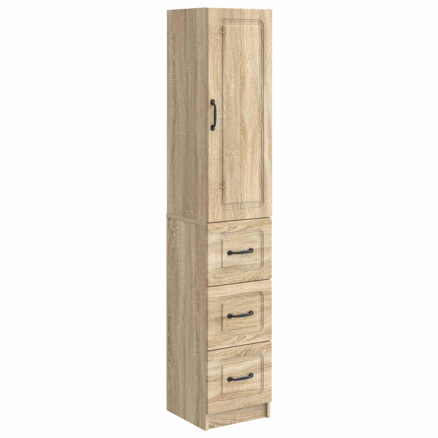 Skapsett 2 pcs Sonoma eik 33 x 34,5 x 87 cm Konstruert tre