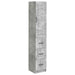 Skapsett 2 pcs Betonggrå 33 x 34,5 x 87 cm Konstruert tre