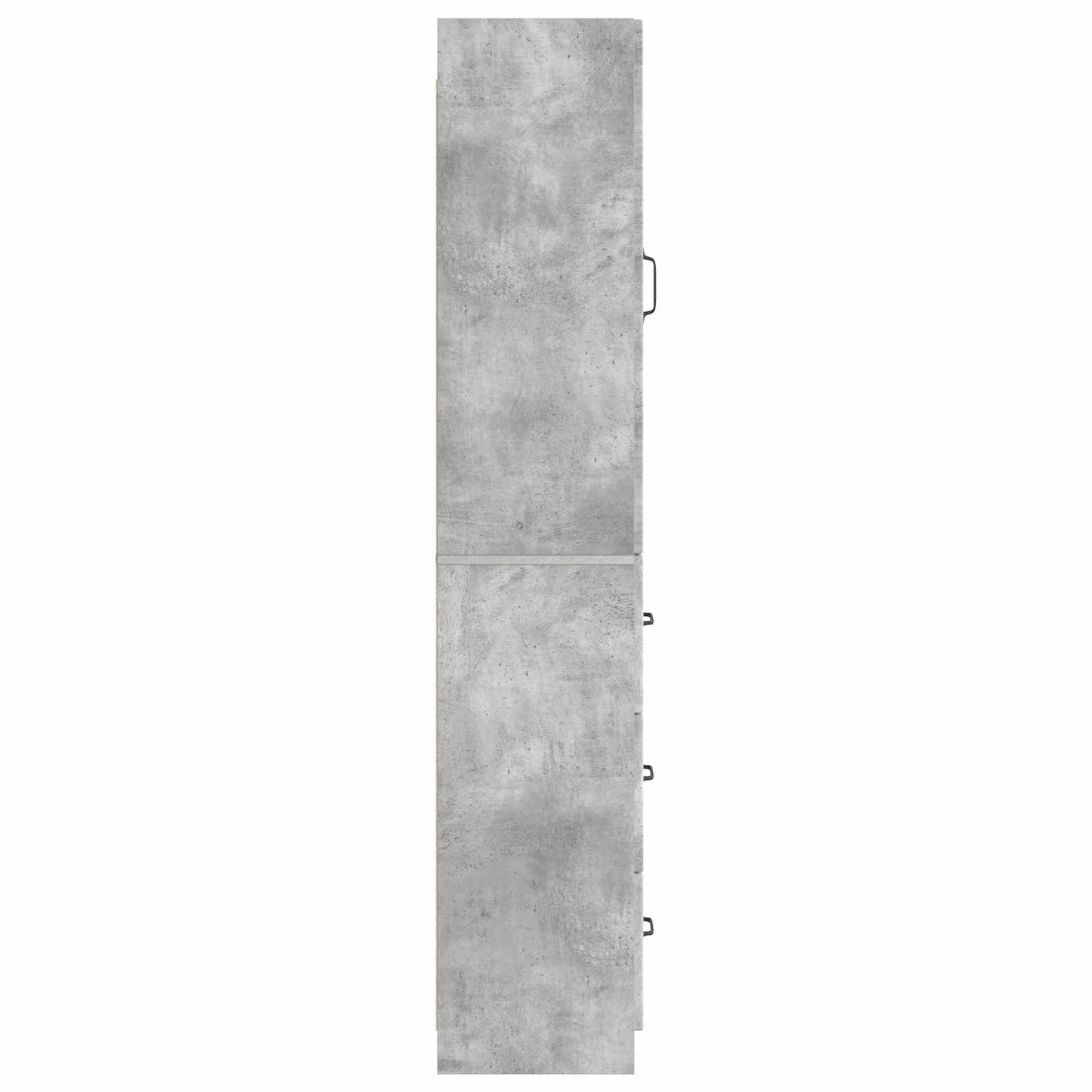 Skapsett 2 pcs Betonggrå 33 x 34,5 x 87 cm Konstruert tre