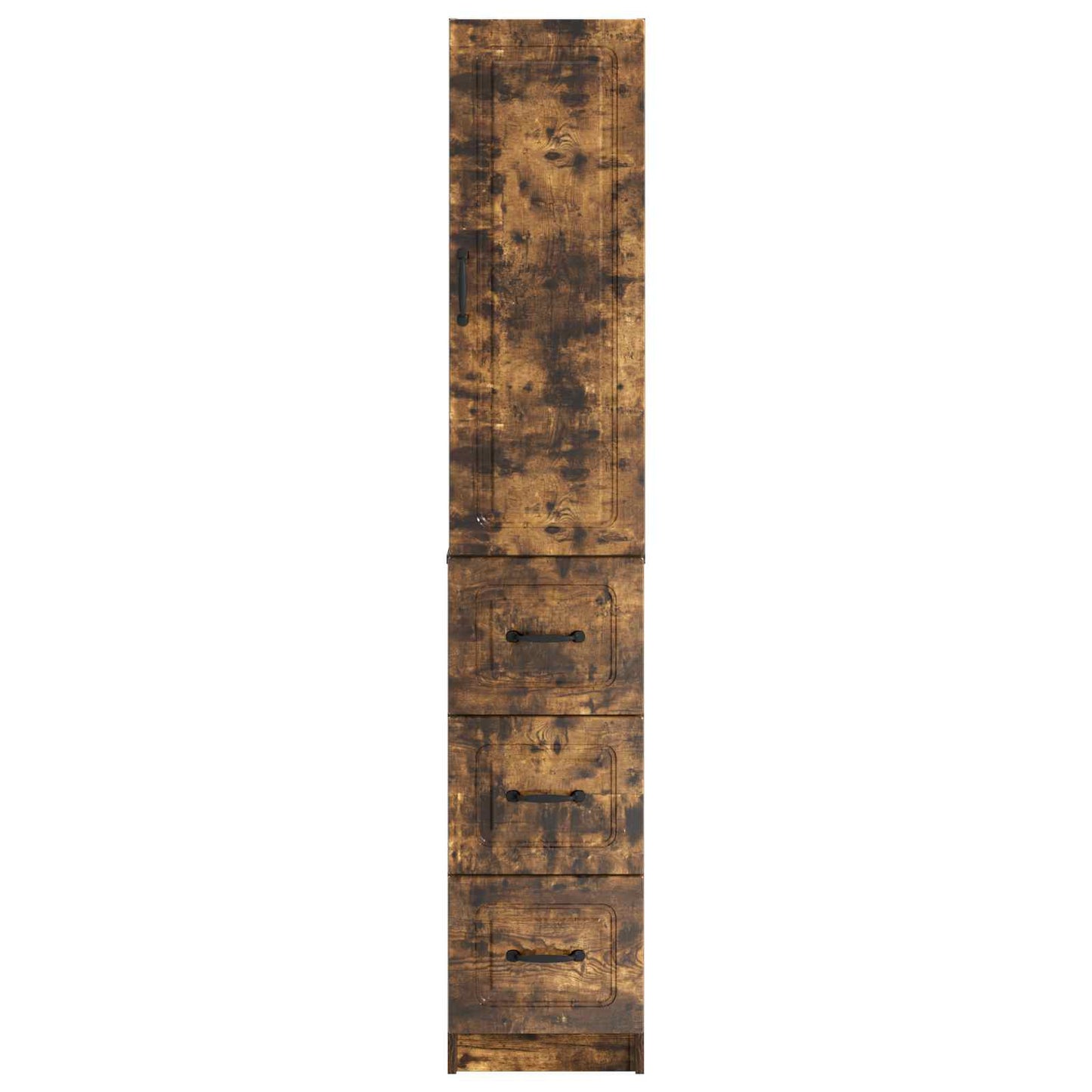 Skapsett 2 pcs Røkt Eik 33 x 34,5 x 87 cm Konstruert tre