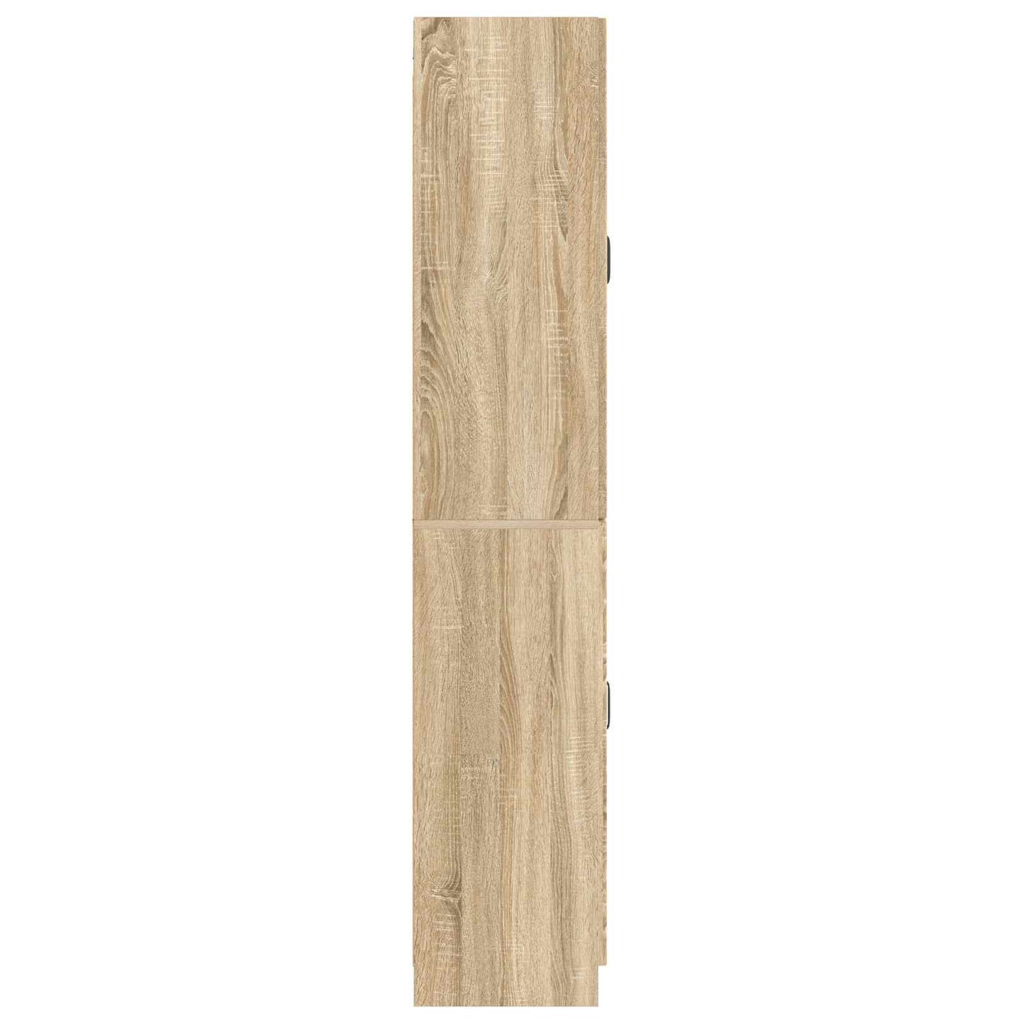 Skapsett 2 pcs Sonoma eik Konstruert tre