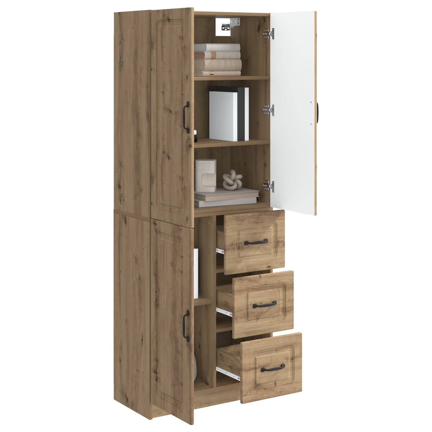 Skapsett 2 pcs Artisan eik Konstruert tre