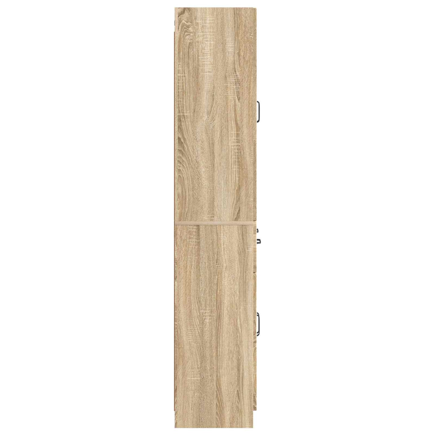 Skapsett 2 pcs Sonoma eik Konstruert tre