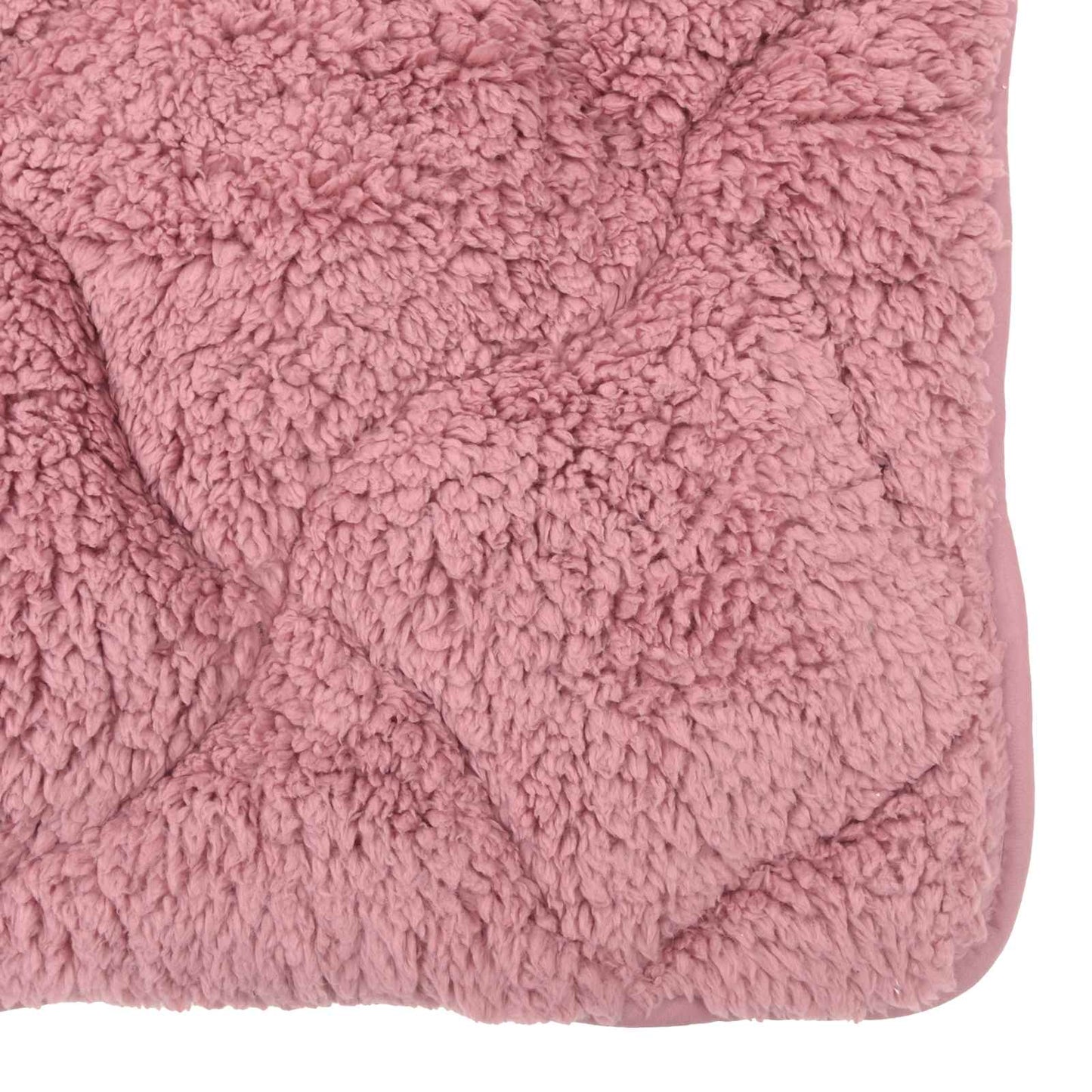 Vinter Dynen Rosa 140 x 220 cm Mikrofiber og Teddy fleece