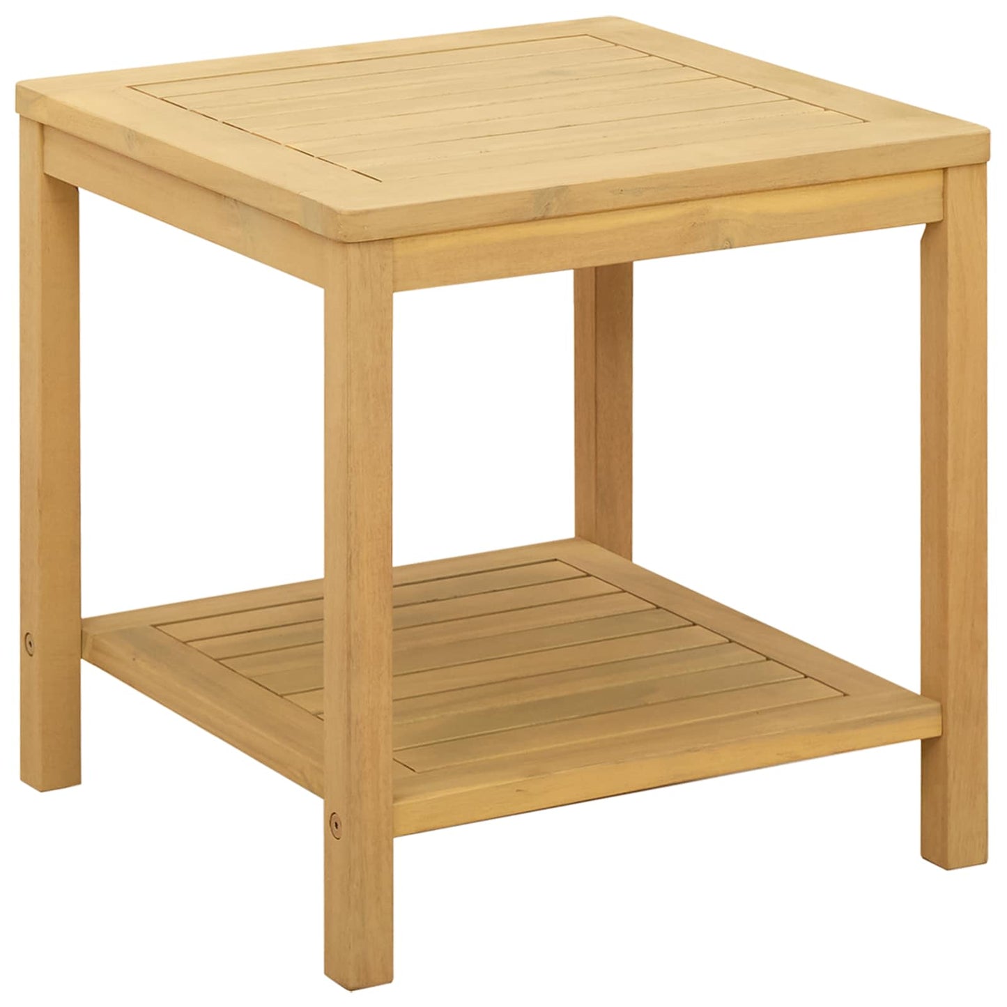 Sidetabell Olje naturlig 45 x 45 x 45 cm Solid akasietre vidaXL
