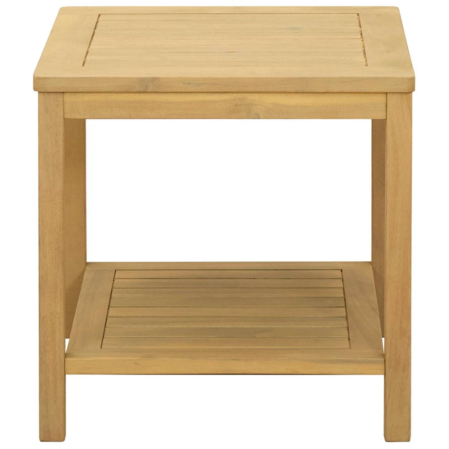 Sidetabell Olje naturlig 45 x 45 x 45 cm Solid akasietre vidaXL