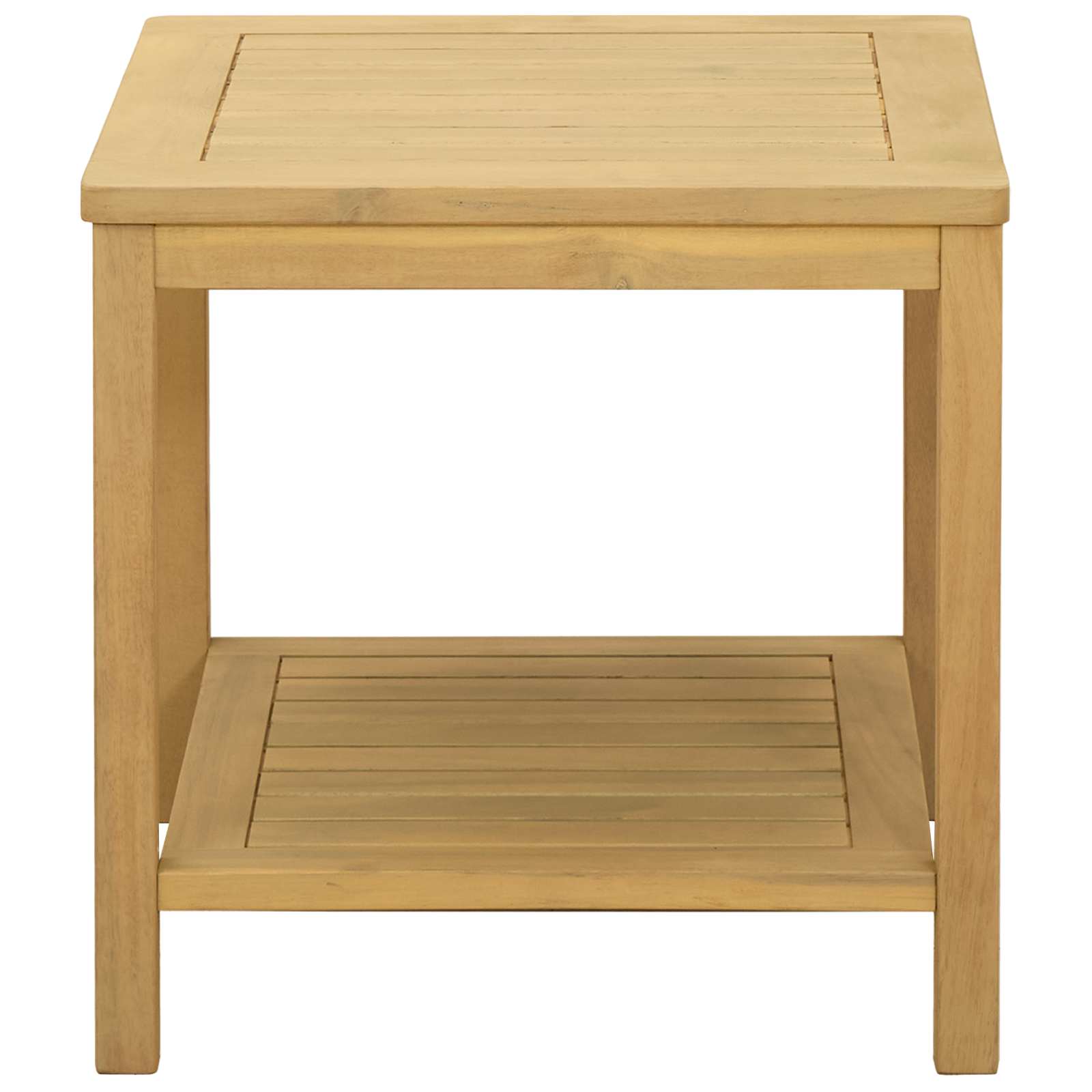 Sidetabell Olje naturlig 45 x 45 x 45 cm Solid akasietre vidaXL