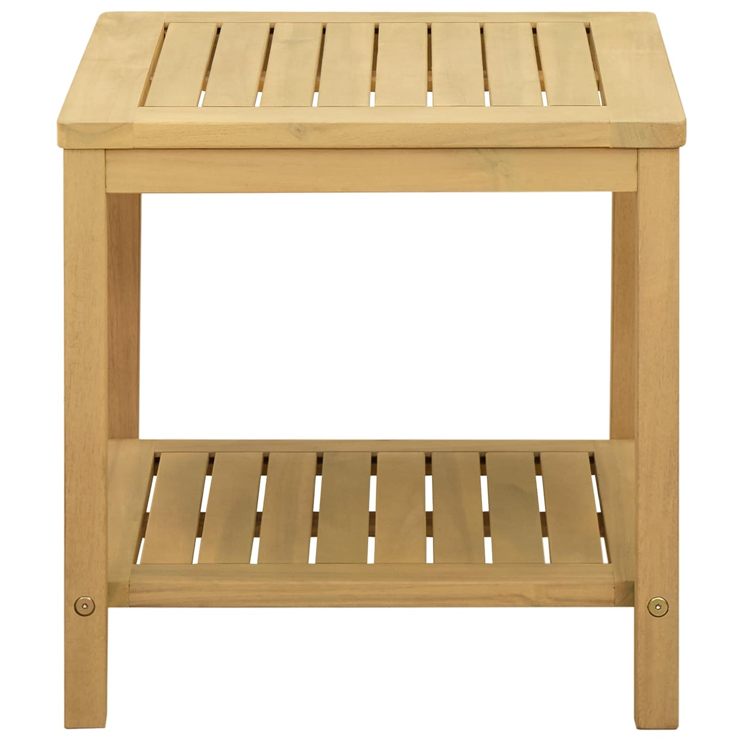 Sidetabell Olje naturlig 45 x 45 x 45 cm Solid akasietre vidaXL