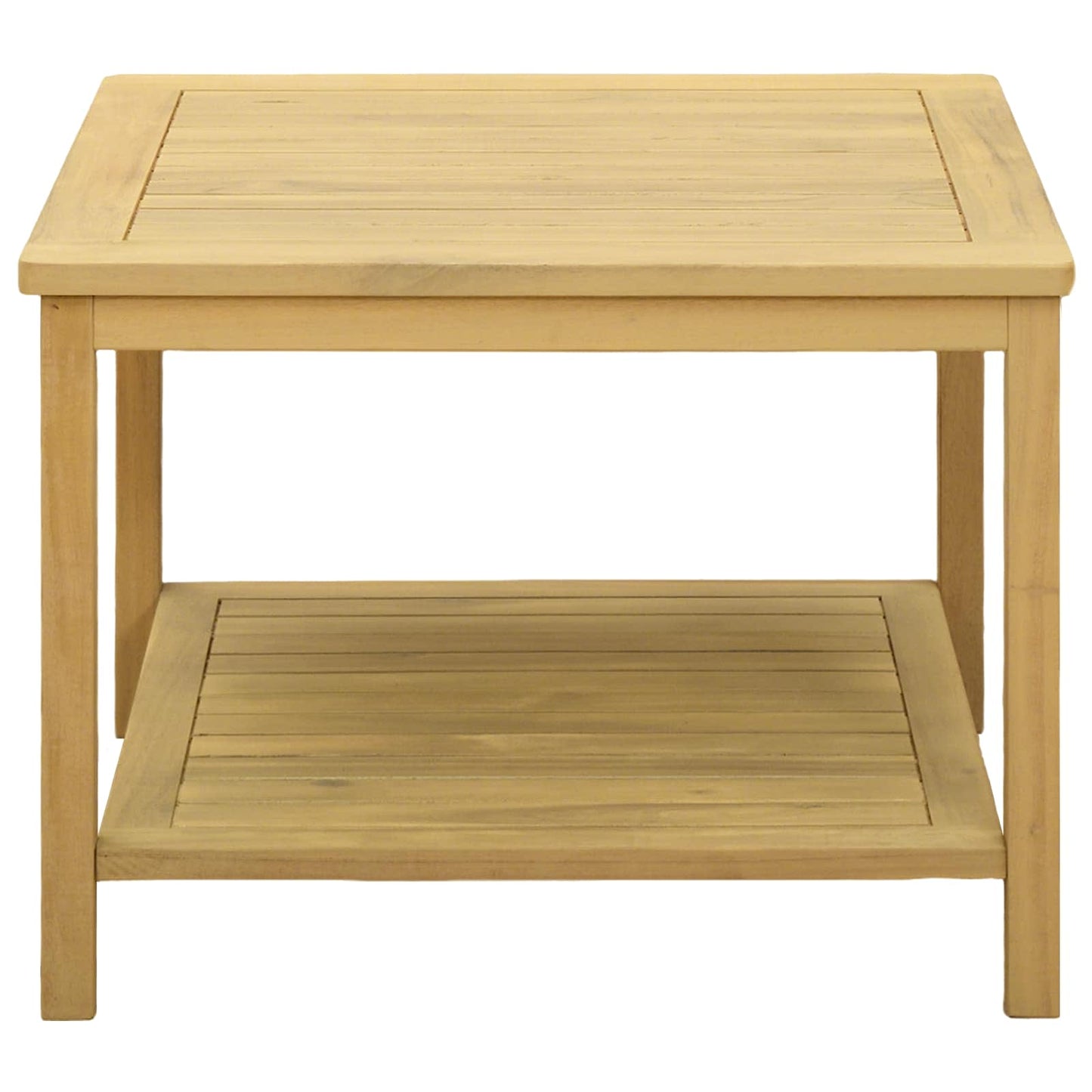Sidetabell Olje naturlig 60 x 60 x 45 cm Solid akasietre vidaXL